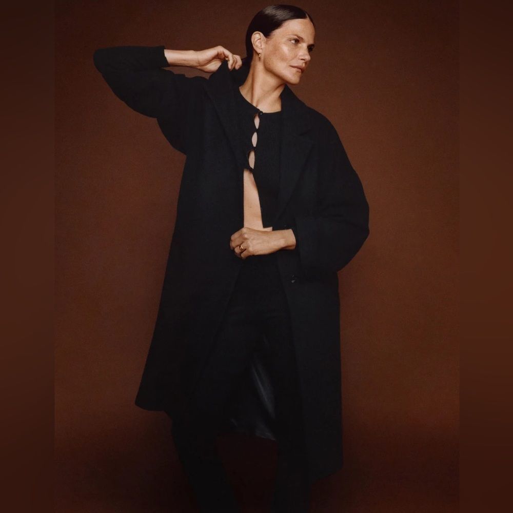 Mango Wool Blend Coat Black New - Picture 4 of 12